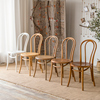 曲木北欧thonet椅法式复古椅子做旧实木家用美式餐椅桑纳索耐特椅