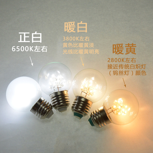 LED灯泡节能家用E27螺口1W小夜灯0.5仿钨丝吊灯落地灯2瓦台灯灯泡