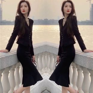 网红时尚职业套装裙女2023春季女神