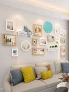 墙上相册墙创意客厅沙发，装饰照片背景墙相框，装饰画框组合挂墙上的
