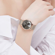 聚利时高端两针半韩版简约商务不锈钢手表女表男表中性表1065
