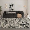 2024法式复古客厅地毯现代简约轻奢高级感水墨风卧室床边地毯