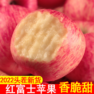 脆甜红富士苹果水果新鲜应当季圣诞丑苹果整箱平安果10斤冰糖心