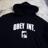 OBEY INT美潮高街hiphop慵懒风小众Vintage连帽卫衣潮牌那女款