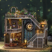 diy哈利魔法小屋波特手工，制作迷你房子，微缩拼装建筑模型别墅玩具