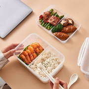 饭盒上班族餐盒便当套装分格可微波多层食堂打饭双层分隔打包日式