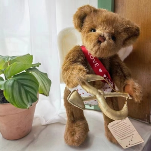 正版泰迪熊丘比特天使熊公仔(熊，公仔)毛绒玩具，男女娃娃生日礼物送闺蜜熊熊