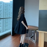 韩版小个子孕妇连衣裙夏季孕妇裙2023法式娃娃裙时尚宽松孕妇夏装