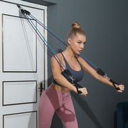 拉下训练器家庭高位下拉力绳，健身弹力绳，弹力带背部在家健身女器材