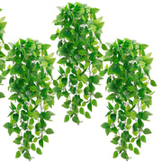 仿真悬挂植物假常春藤叶适用于墙壁家庭花园婚礼装饰1.1米绿萝叶