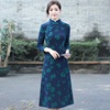 秋季气质优雅中国风，改良版旗袍裙女日常简约高端a版显瘦长袖