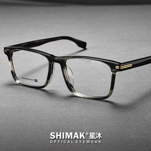 超轻复古板材商务眼镜框男款方框近视日系文艺素颜女高级可配度数