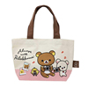 日本正版轻松熊便当包环保帆布手提包可爱女野餐包rilakkuma