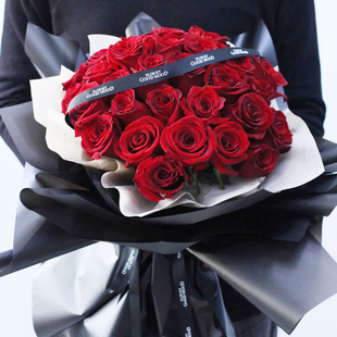 繁花阁情人节99朵红玫瑰生日花束北京天津同城送女友订婚鲜花33朵