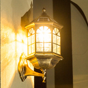太阳能壁灯欧式庭院灯围墙，灯门灯过道壁灯，户外壁灯露台灯led壁灯
