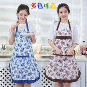 韩版围裙家用厨房防污防油做饭工作服女时尚罩衣可爱日系围腰透气