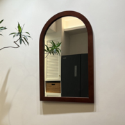 加安加丽法式壁挂镜子，挂墙中古半身，浴室镜美式实木复古卧室化妆镜