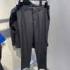 b1ga94x12太平鸟男装高端灰色，修身绵羊毛商务，西裤男士休闲长裤