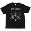 Guns n Roses数码直喷花摇滚乐队Slash美式街头嘻哈复古短袖T恤