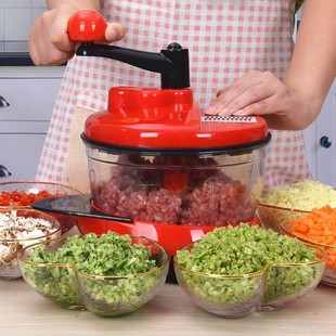 手动绞肉机家用手摇搅拌器，饺子馅碎菜搅肉切菜神器，厨房用品料理机
