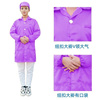 静电服紫色工作服短款上衣，连帽分体套装男女防护服无尘服连体