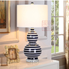 外销时尚创意蓝色葫芦玻璃台灯美式现代简约客厅卧室书房装饰台灯