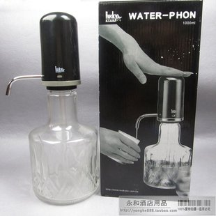 台湾luckystar气压冷水壶凉水杯，果汁玻璃压水壶手压式饮水器