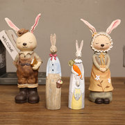 情人节娃娃摆件卡通兔子，存钱罐可爱生日礼物客厅，酒柜家居装饰品