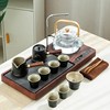 茶具套装家用轻奢电陶炉煮茶器一体带上水泡茶小型整套玻璃壶茶盘