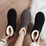 雪地靴女短筒2022冬季雪地棉鞋，加绒加厚面包鞋，防滑保暖女靴子