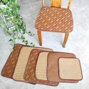 夏季木草冰丝办公椅凉垫老板椅坐垫咖啡方形电脑椅座垫餐椅垫透气