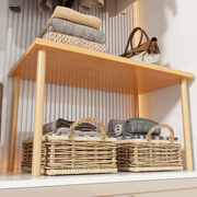 衣柜分层架柜子内隔板置物架，可定制木板架子衣橱内简易分隔置物架