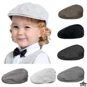 男童贝雷帽婴儿周岁写真照英伦复古风，男宝宝帽子，礼服绅士帽画家帽