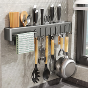不锈钢厨房具置物架多功能免打孔架收纳架筷笼筷子筒壁挂式