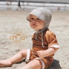 欧美黑白条纹男女宝宝儿童，防晒防紫外线，遮阳春夏飞行户外太阳帽