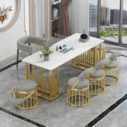 岩板茶桌椅组合现代轻奢客厅阳台石板功夫泡茶桌简约大理石小茶台