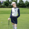 ZG-6高尔夫女装衣服女士球服套装长袖速干白色上衣网球服女短裙子
