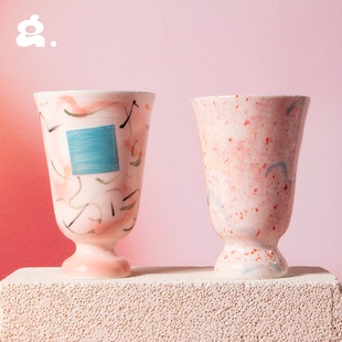 congstudio纯手工系列，原创马克杯陶瓷，手捏杯咖啡杯个性创意礼物