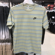 nike耐克男子夏季条纹，休闲运动宽松透气短袖t恤dz2986-386