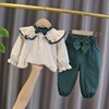女宝宝洋气春装2衣服1一4岁3周半女婴儿童装小女孩春秋款两件套装