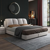北欧布艺床实木1.8米现代简约科技布软包床双人2米主卧婚床1.5米