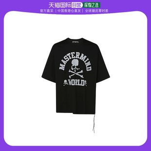 香港直邮Mastermind JAPAN 印花短袖T恤 MW22S09TS040BLACK