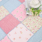 居家布艺韩式唯美田园全棉绗缝创意客厅卧室地垫爬行垫沙发垫