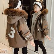 12岁13岁十岁初中女孩冬季外套韩版夹棉加厚棉袄中长款儿童棉衣女