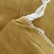 土黄色床上用品四件套纯棉，斜纹高支高密活性印染酒店，纯色三四件套