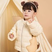 男童儿童冬季轻薄羽绒服，2023时尚洋气，宝宝童装保暖外套潮服