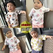 宝宝t恤短袖男0-1岁女2婴儿衣服纯棉半袖夏季儿童装，薄款上衣3夏装