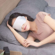 热敷眼罩睡眠遮光专用女生真丝，发热眼部加热助眠午睡觉眼睛罩