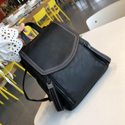 2022韩版新版背包包双肩包女学生软皮休闲女士旅行背包大容量书包