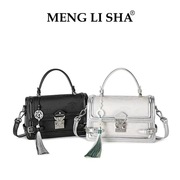 menglisha梦丽莎2024新中式国风，刺绣锁扣手提包，女跨境斜挎包